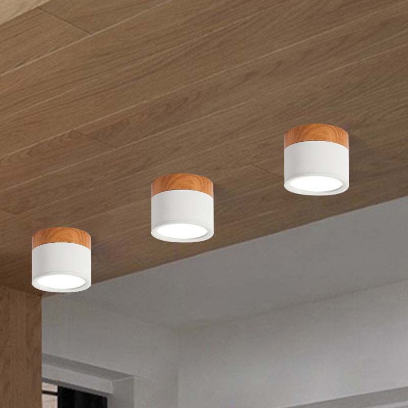 BowLift | Small ceiling light Macaron metal kitchen bar recessed lighting in yellow/blue/black and wood
