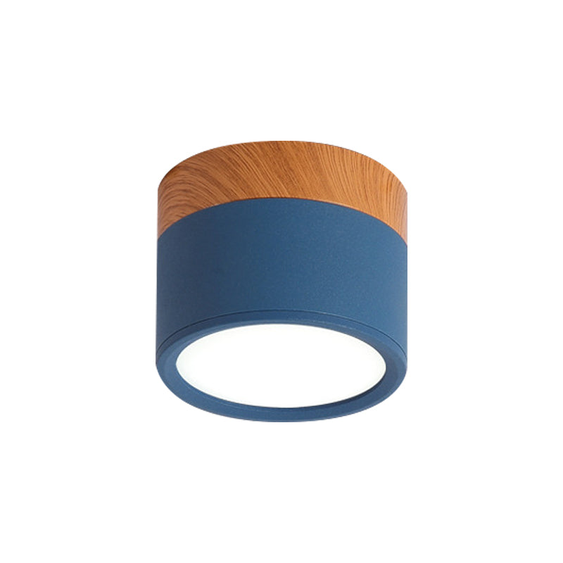 BowLift | Small ceiling light Macaron metal kitchen bar recessed lighting in yellow/blue/black and wood