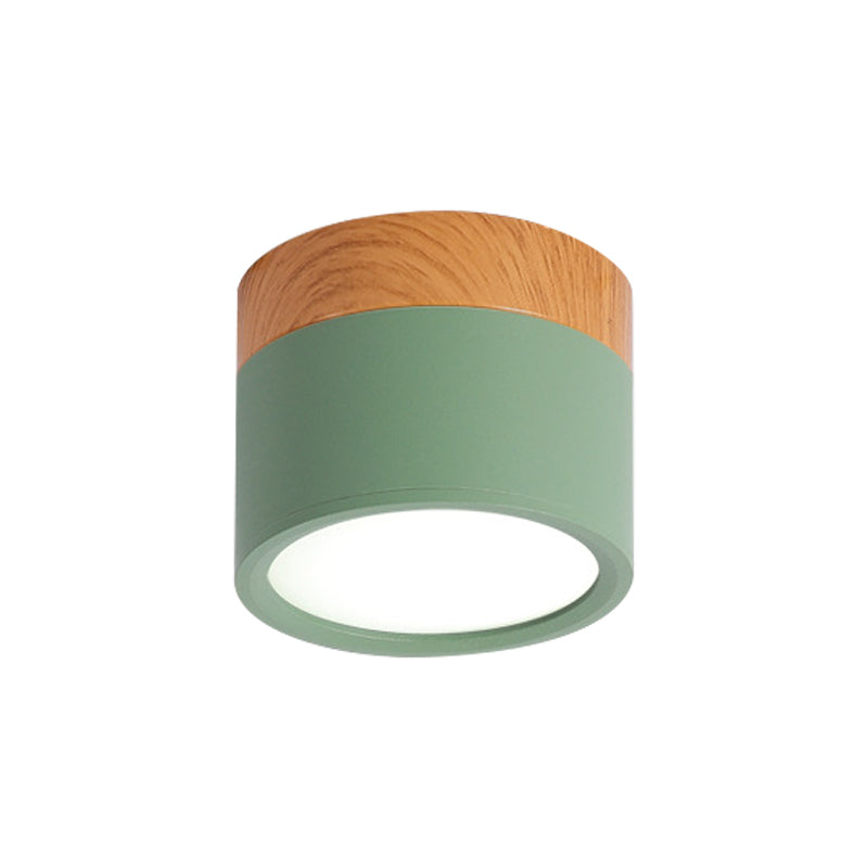 BowLift | Small ceiling light Macaron metal kitchen bar recessed lighting in yellow/blue/black and wood
