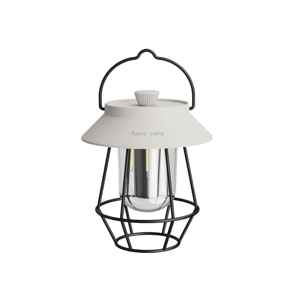 BowLift | LED Camping Lantern in Retro Design – Portable Lamp for Indoor and Outdoor