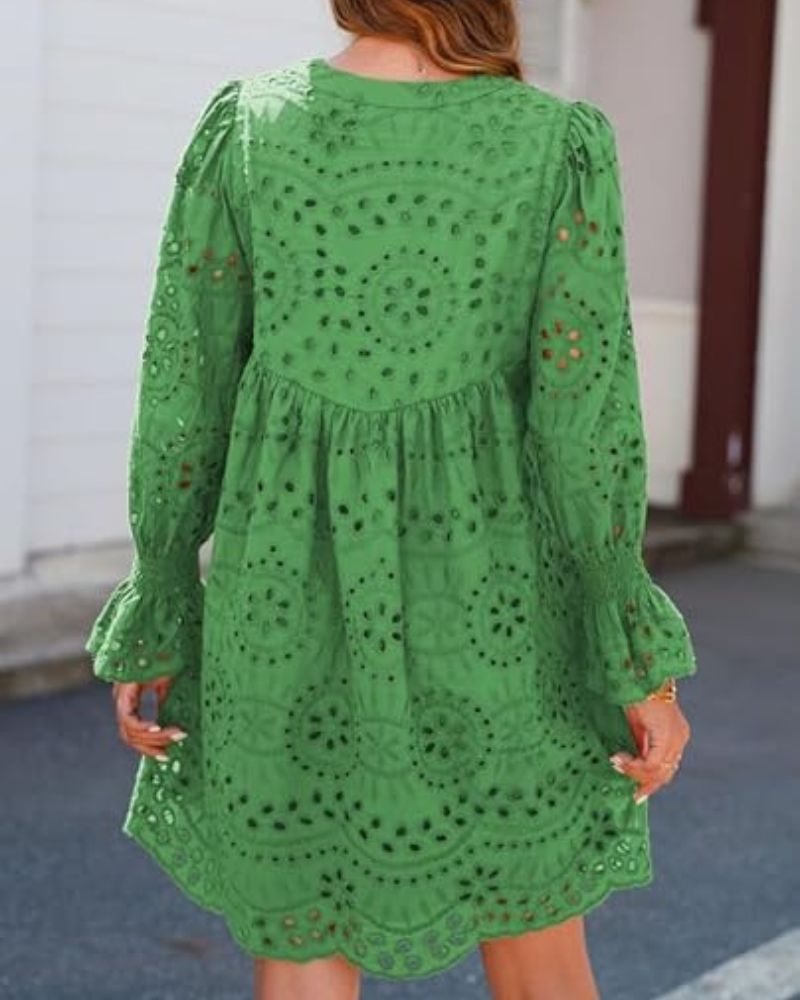 Paisley - Elegant Hollow-Out Midi Dress