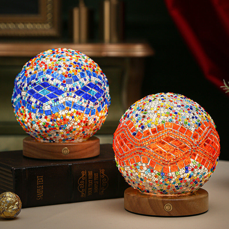 BowLift | BohoGlow – Modern Bohemian Table Lamp with USB Charging