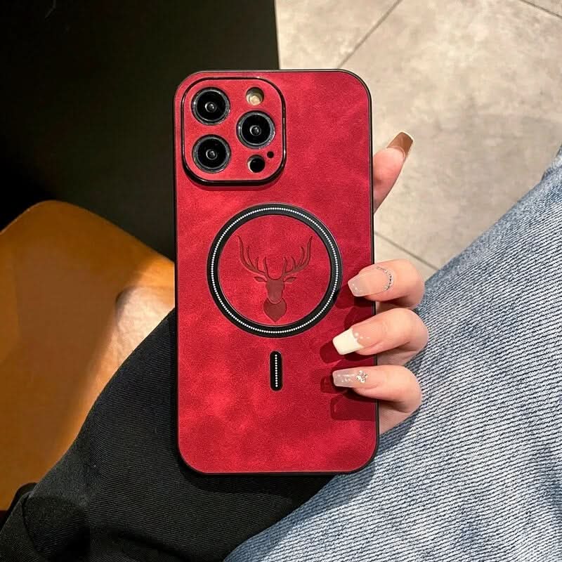 Azura | Deer Leather iPhone Case MagSafe Wireless Charging