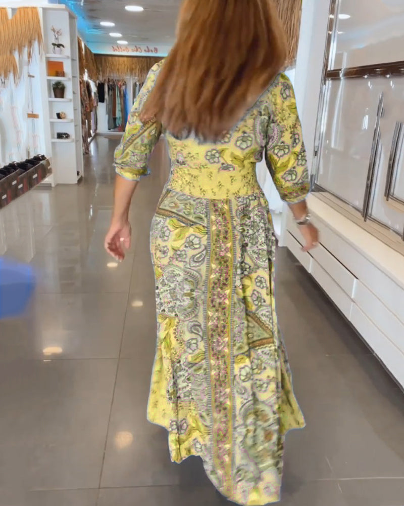 ELENA – BLOSSOM WHIMSY MAXI DRESS