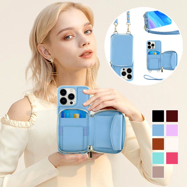 Azura | Phone case with wallet & sling, crossbody handbag