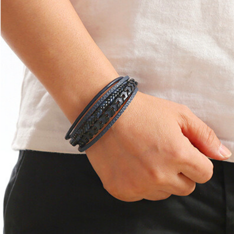 RuneCraft - Leather Braided Viking Bracelet