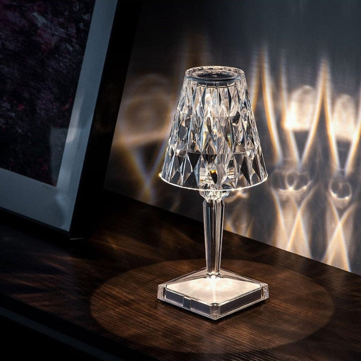 BowLift | Crystal Table Lamp with Touch Control - LumeCrystal