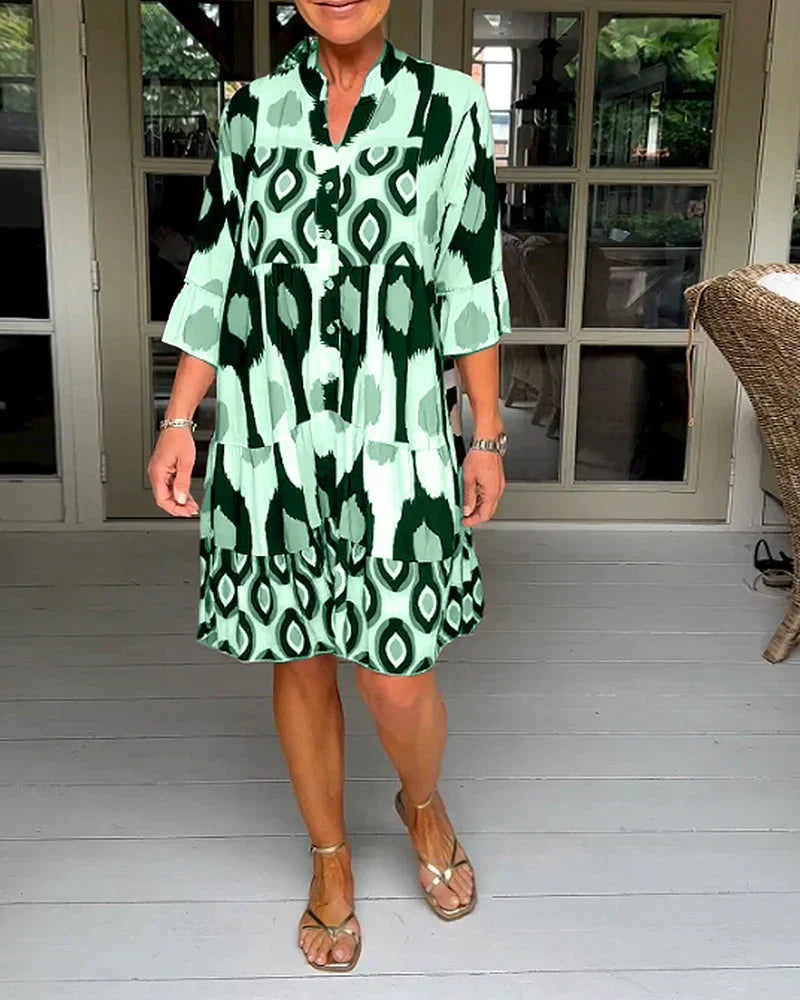 Talia - Printed Midi Dress