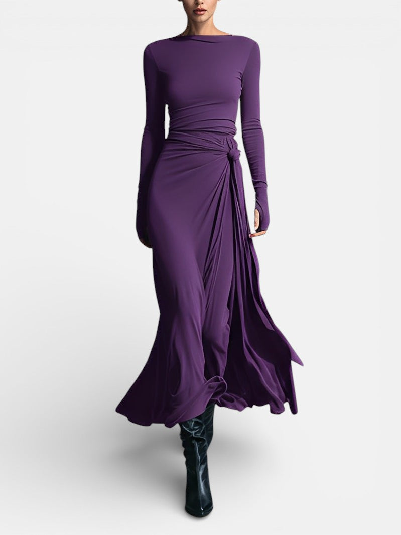 Naiara ❘ Maxi dress with side knot