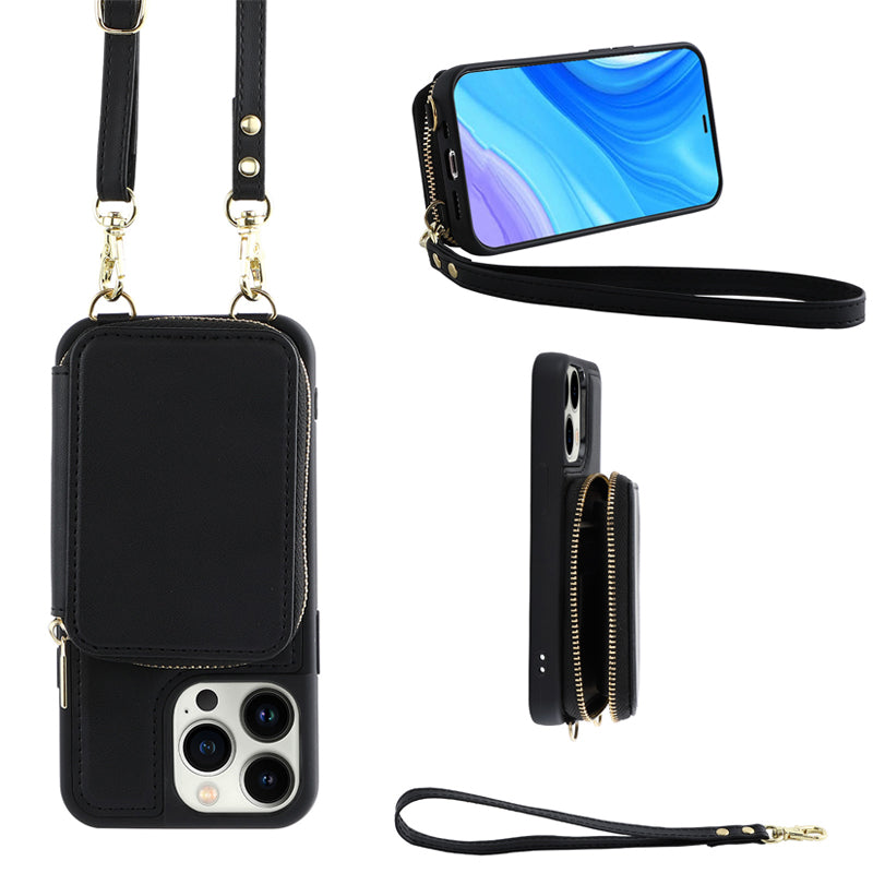 Azura | Phone case with wallet & sling, crossbody handbag