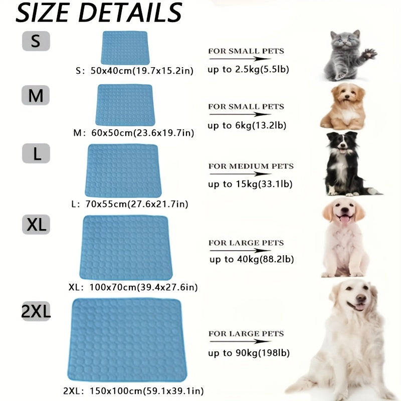 Azura | ZuriChill Luxe Pet Cooling Mat | Ultimate comfort for your furry friend in warm weather