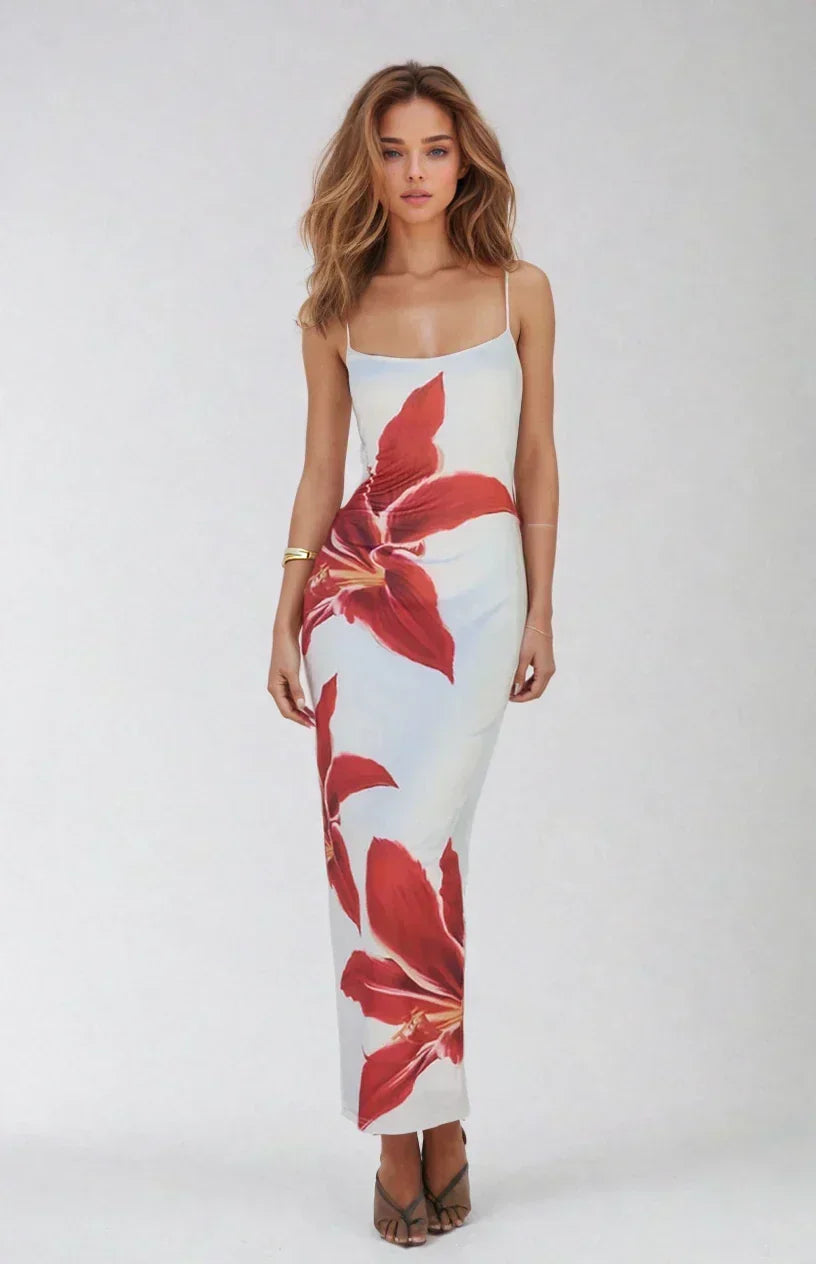 The Tropical Bloom Maxi Dress