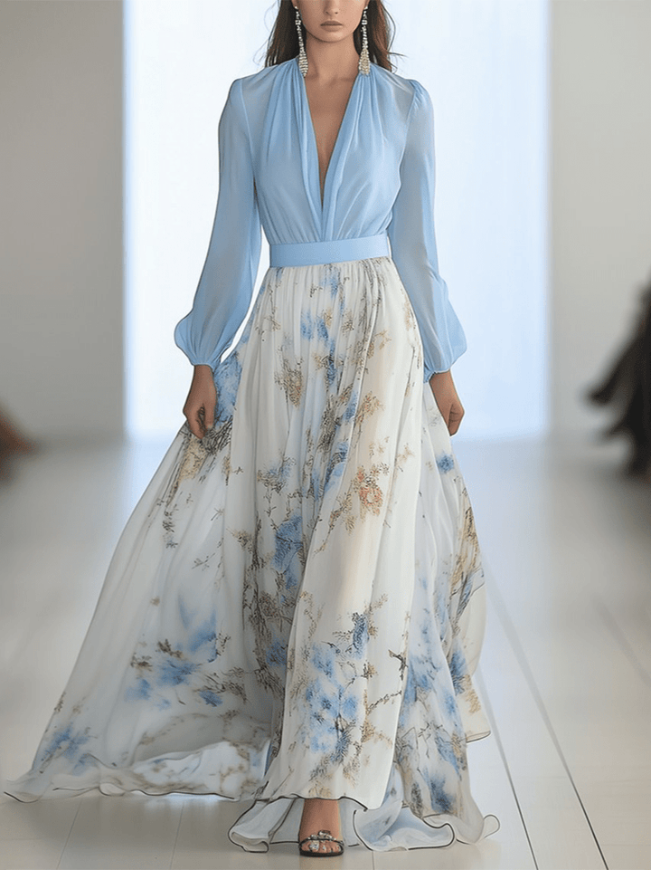 Zara | Elegant Floral Maxi Dress