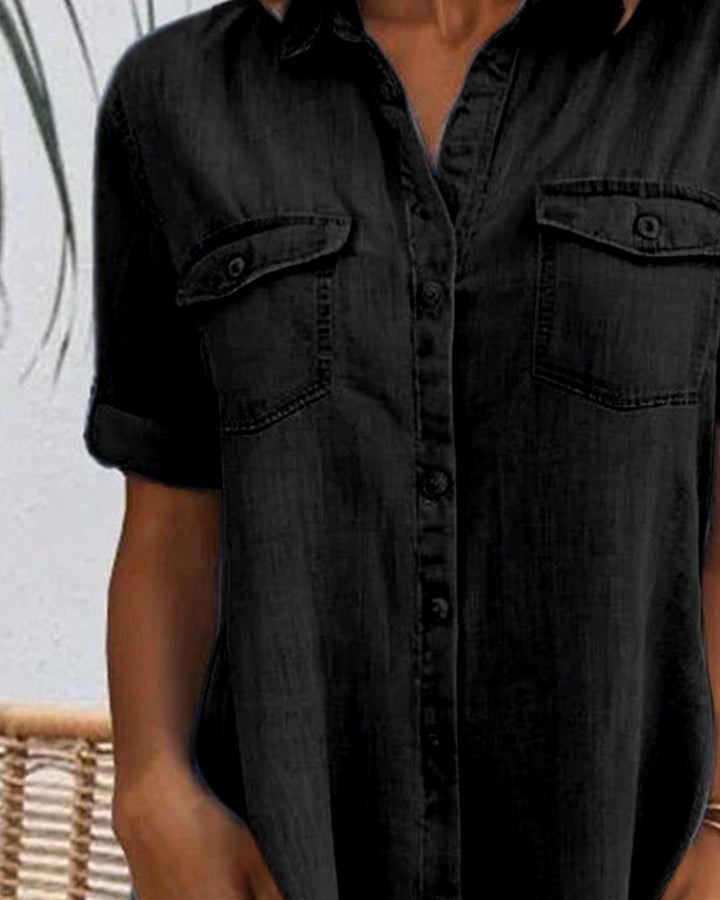 Jessica | Relaxed Button Shirt Dress