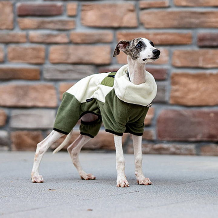 Azura | Full Protection Polar Fleece Dog Overall with Removable Collar