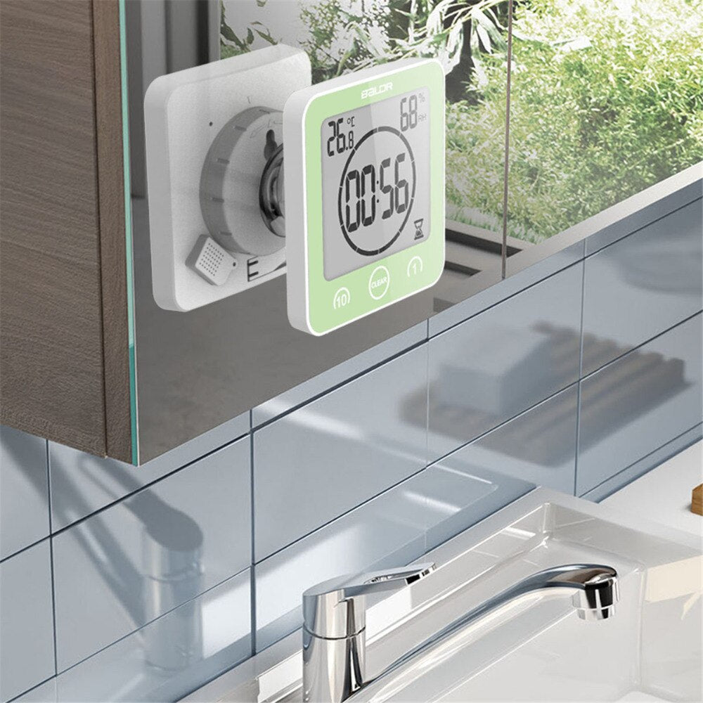 BowLift | Waterproof Shower Clock - Always on time, even in the bathroom!