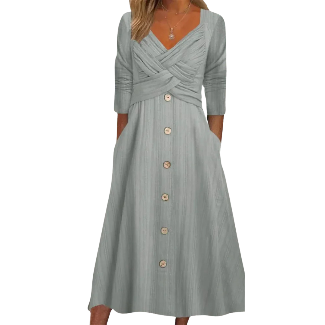 Ella™ - Elegant tummy coverage dress
