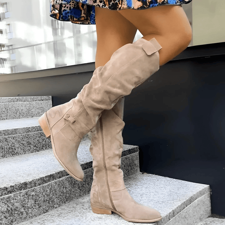 Skyler | Stylish Suede Knee Boots