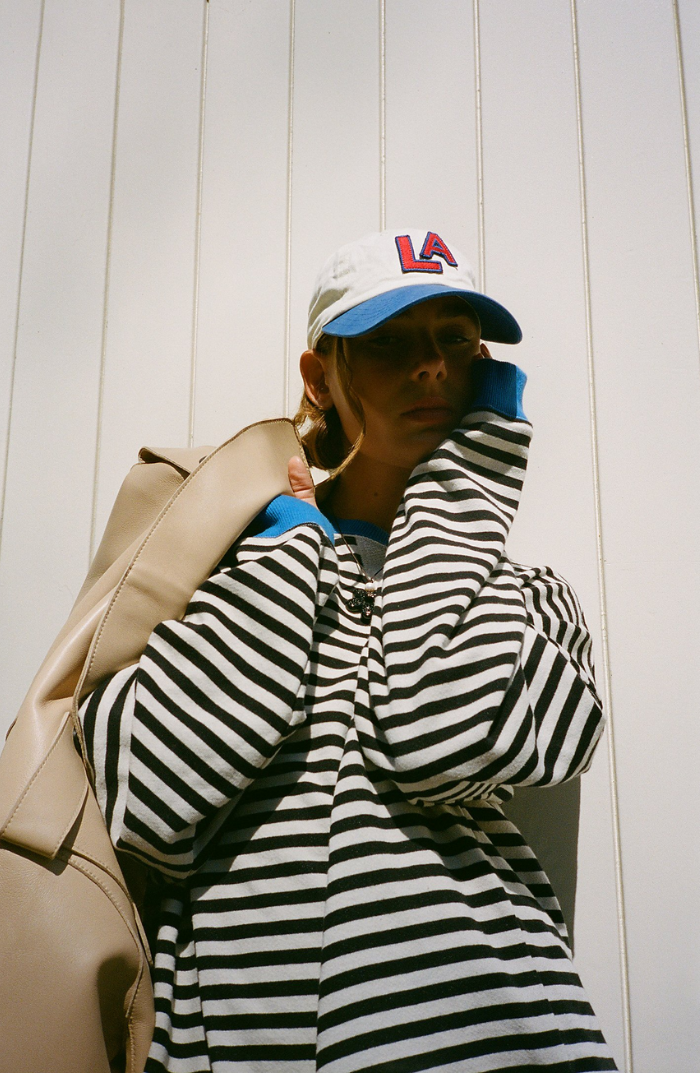 MIKAELA – LAIDBACK STRIPED SWEATER