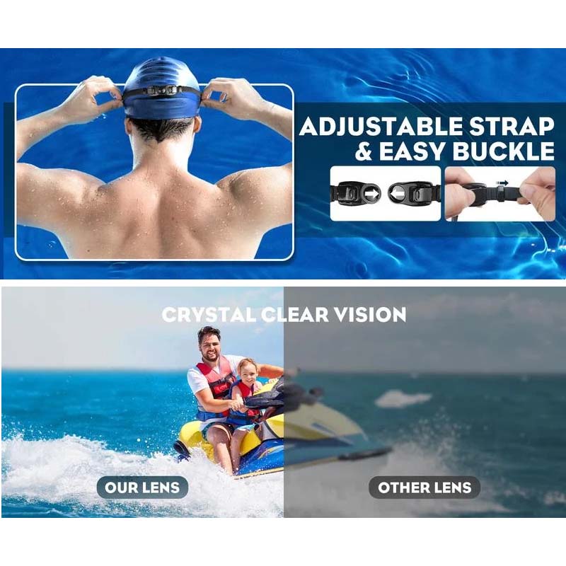 Azura | Wide View Anti-Fog Swim Goggles