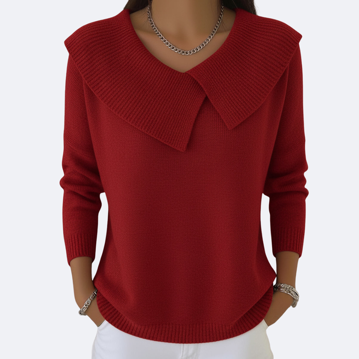 LUCIA - Warm Sweater with Soft Collar