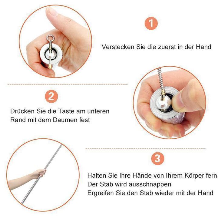 Azura | Portable Metal Rod for Self-Defense and Magic