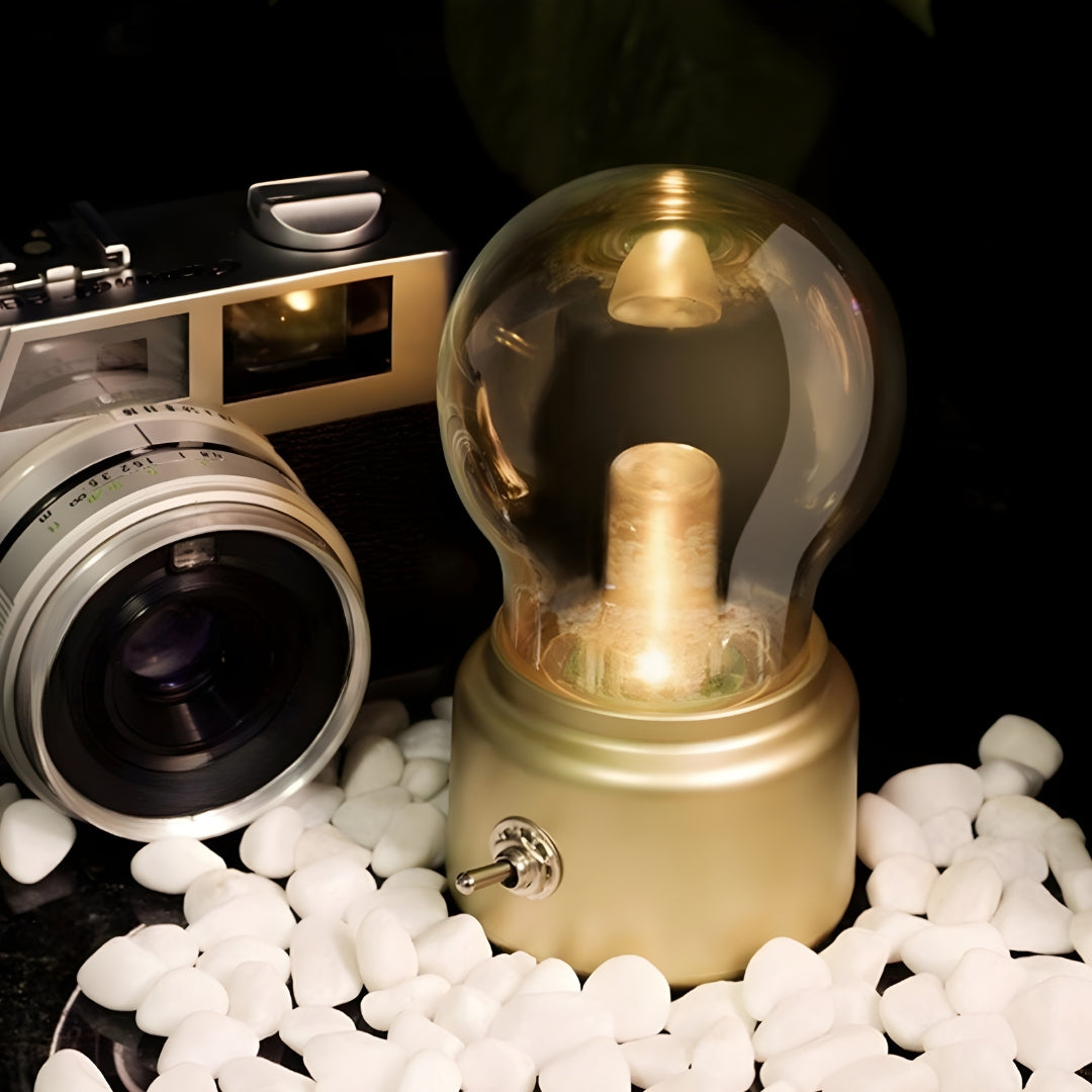 BowLift | Portable Retro Table Lamp - LumiRetro