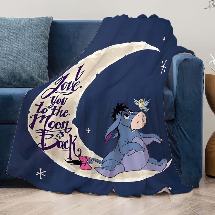 Azura | Soft fleece blanket with Eeyore design - Available in multiple sizes for all seasons