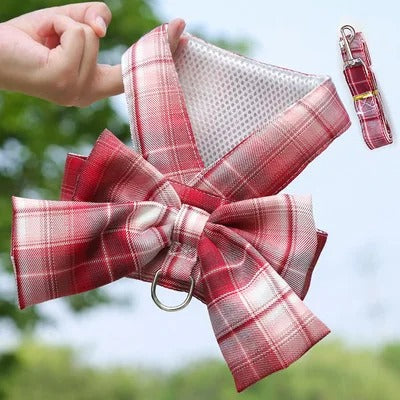 Aurélien Harness – Stylish Dog Harness with Bow Azura