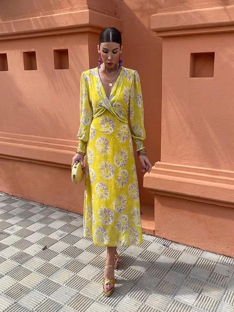 Alondra - Vibrant Wrap Dress