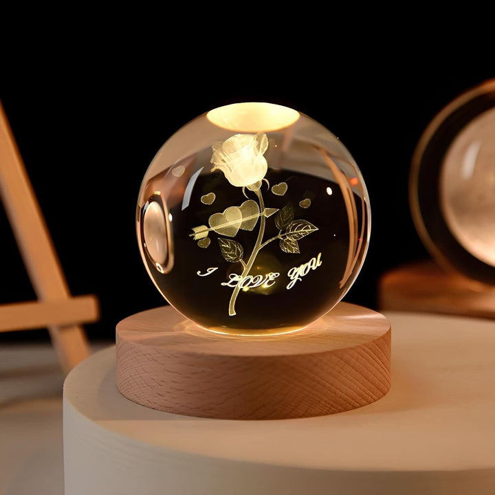 BowLift | Luminous Crystal Ball LED Night Light Decor