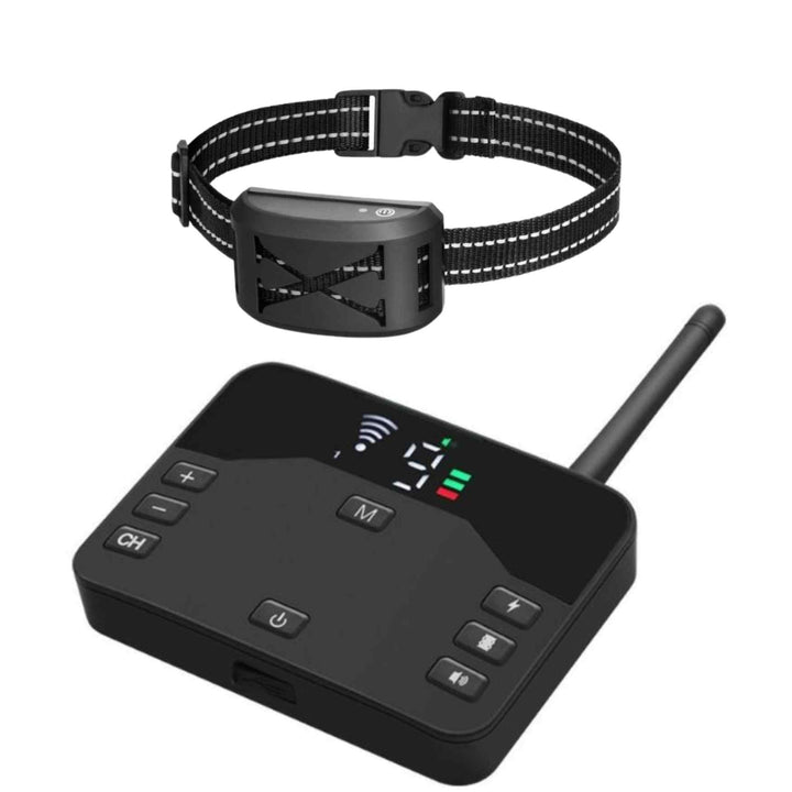 Azura | 2-in-1 Wireless Pet Training Collars and Dog Fence Sound Check Electric and Vibrating Shock Dog Collar Fence From 65 to 1640 Feet