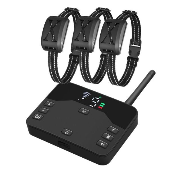 Azura | 2-in-1 Wireless Pet Training Collars and Dog Fence Sound Check Electric and Vibrating Shock Dog Collar Fence From 65 to 1640 Feet