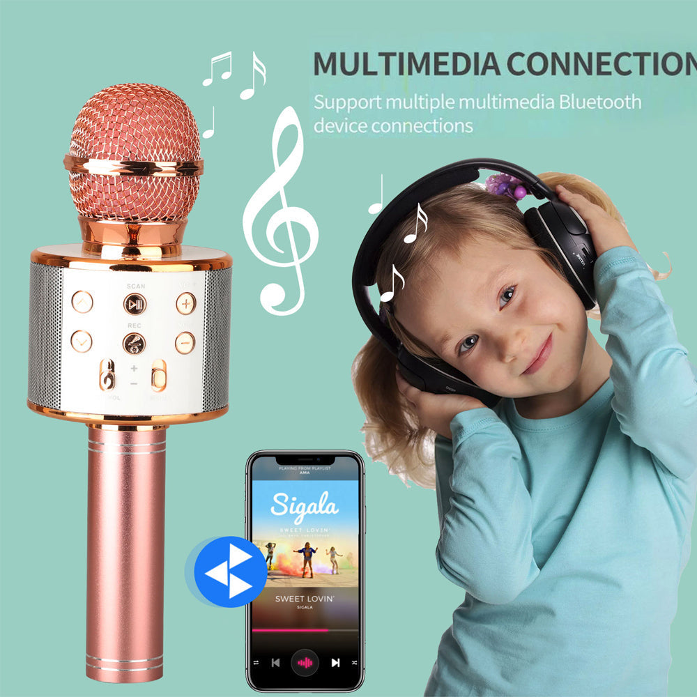 Azura | Rechargeable wireless Bluetooth karaoke microphone
