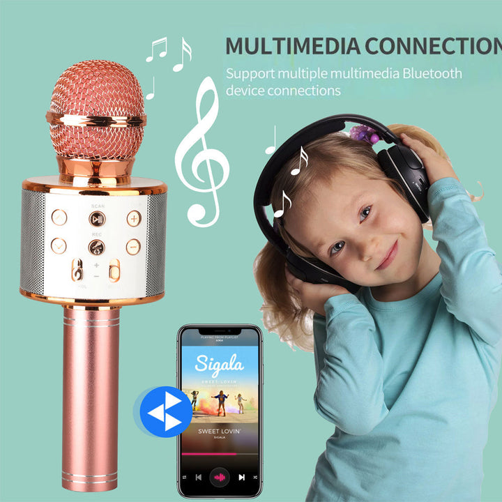 Azura | Rechargeable wireless Bluetooth karaoke microphone