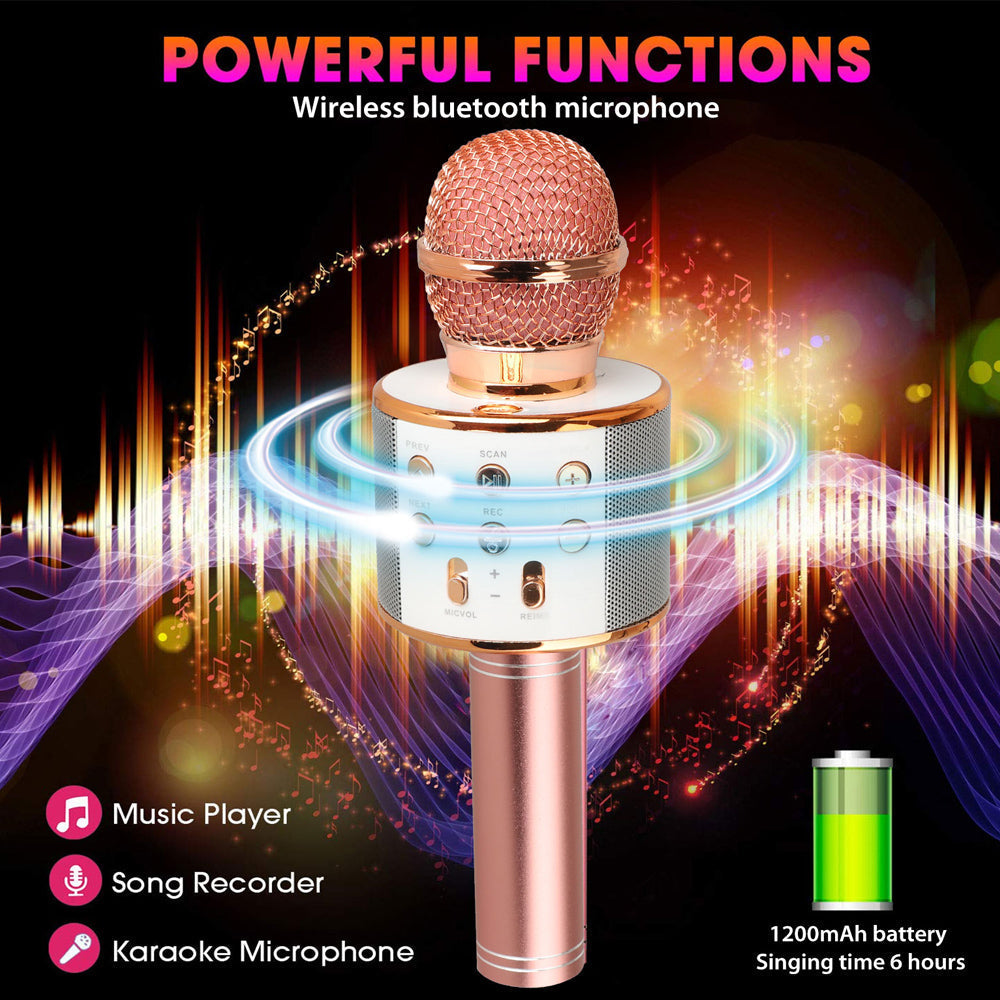 Azura | Rechargeable wireless Bluetooth karaoke microphone