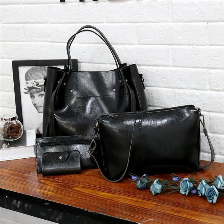 Riley - Vintage Soft 4-Piece Leather Bag Set