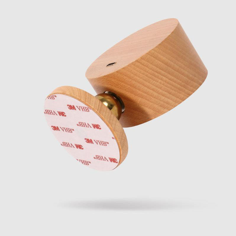 BowLift | Simple wood USB rechargeable touch magnet LED night light wall sconce lamp