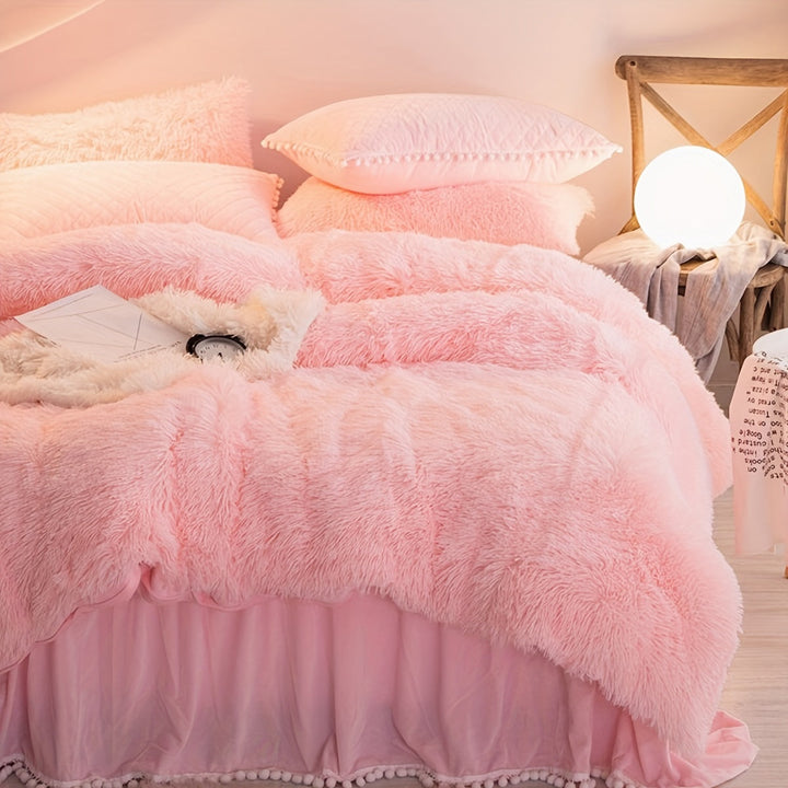 BowLift | Three-Piece Velvet Bedding Set with Velvet Finish