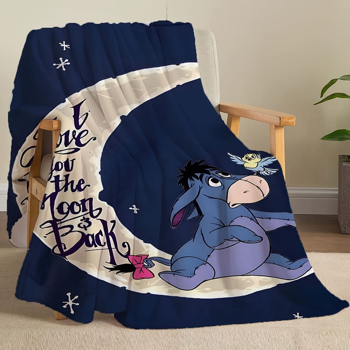 Azura | Soft fleece blanket with Eeyore design - Available in multiple sizes for all seasons