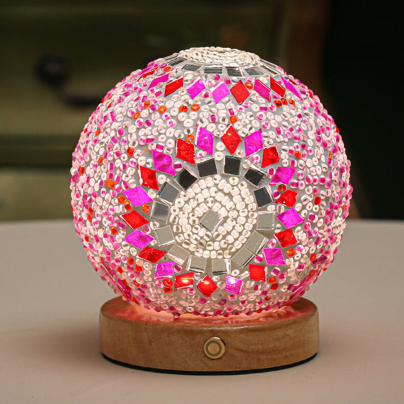 BowLift | BohoGlow – Modern Bohemian Table Lamp with USB Charging