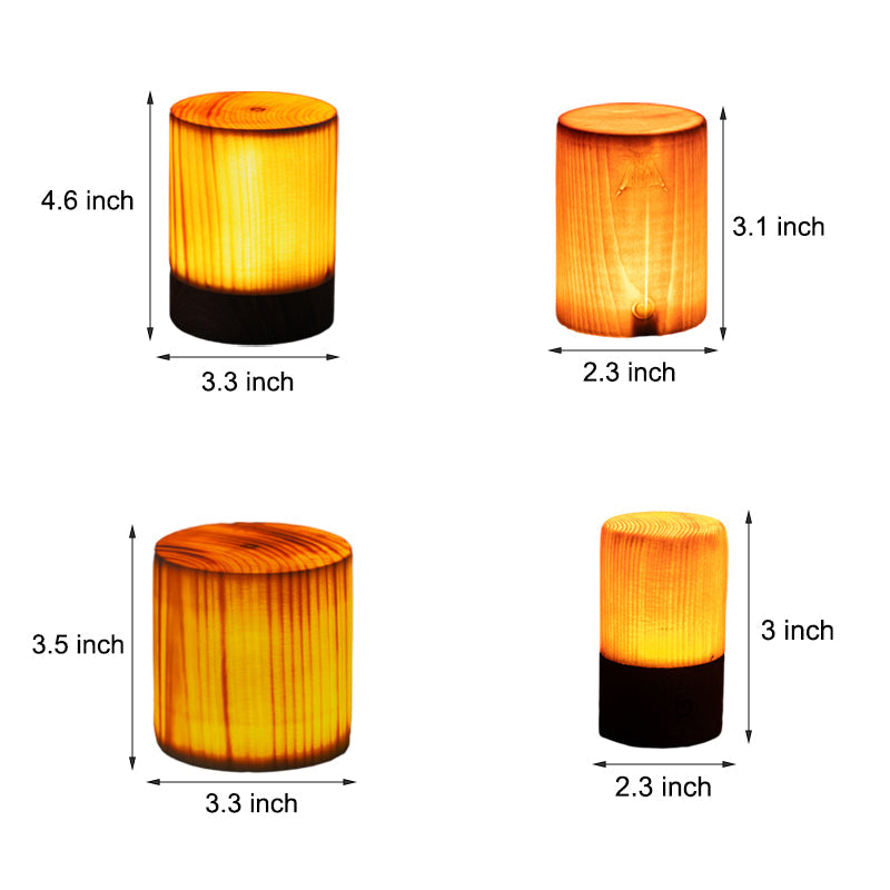 BowLift | LumiWood – LED table lamp with battery and touch control
