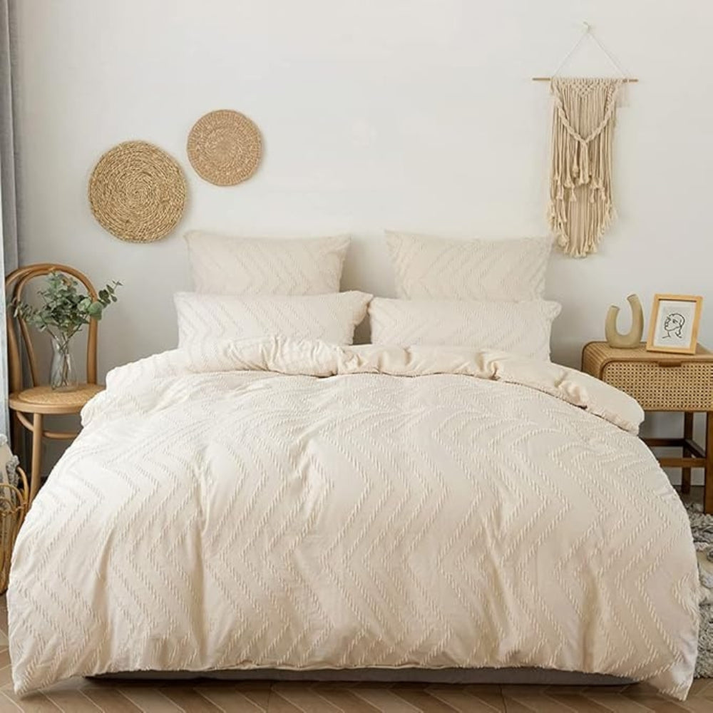 BowLift | Chevron Plush Quilt Cover | 3pcs Set