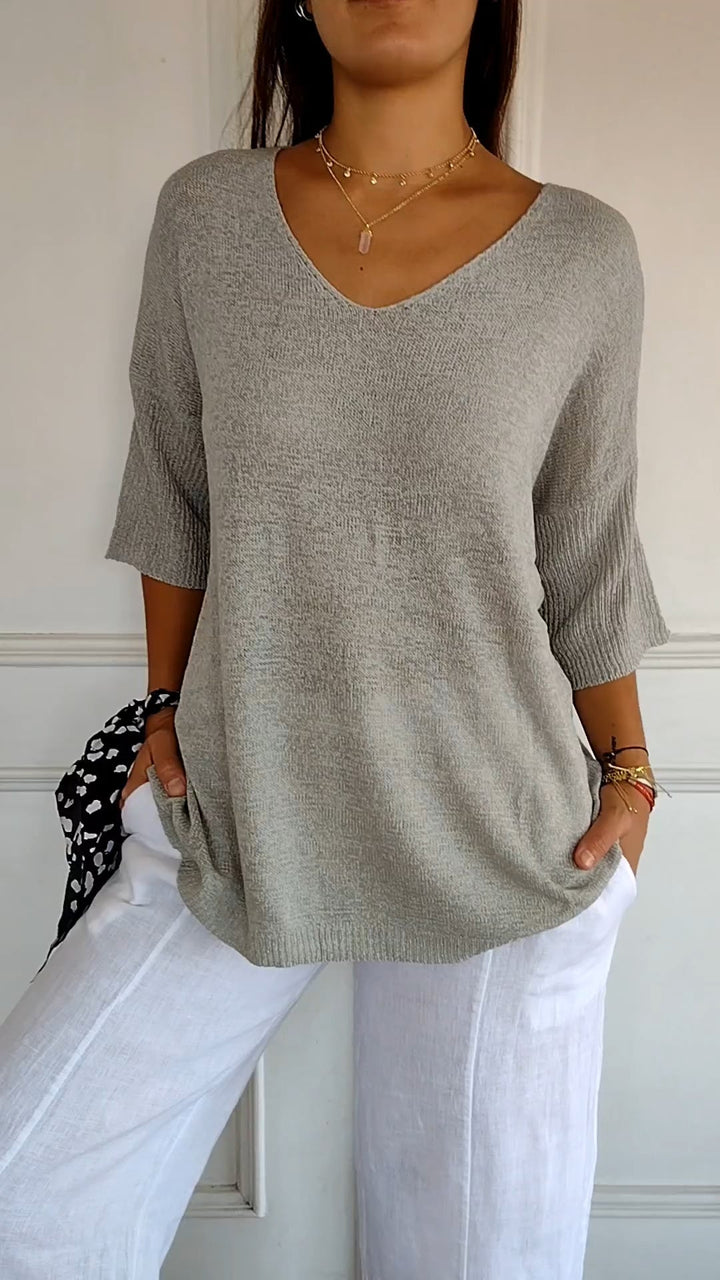 Amanda | Casual Knit Blouse