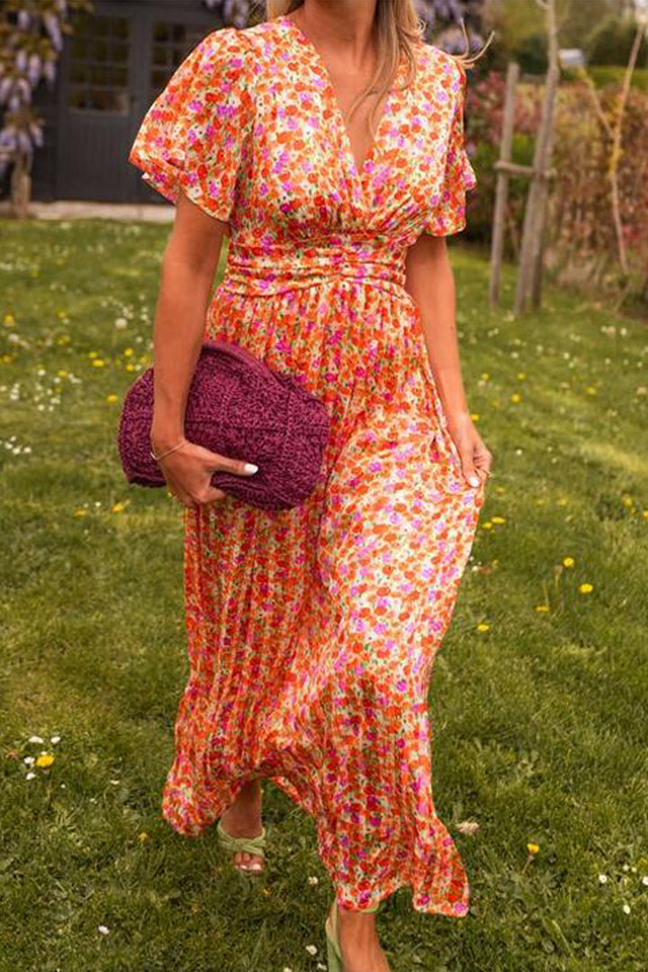 Pauline – Long dress with floral print