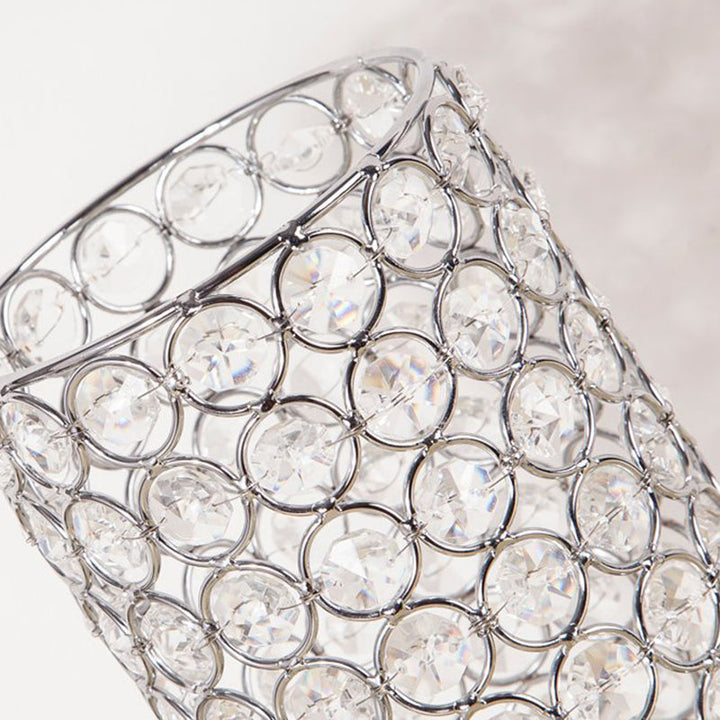 BowLift | Crystal Table Lamp - Modern Night Light with Chrome Finish