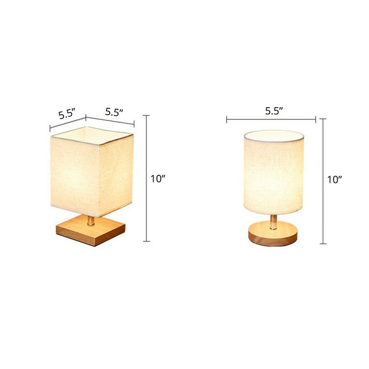 BowLift | LinenWood Minimalist Table Lamp – Natural Wooden Base & Linen Shade for Warm, Modern Lighting