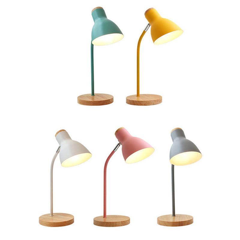 BowLift | Flashlight-shaped swivel table lamp Macaron Metal 1-light night lamp for children's room