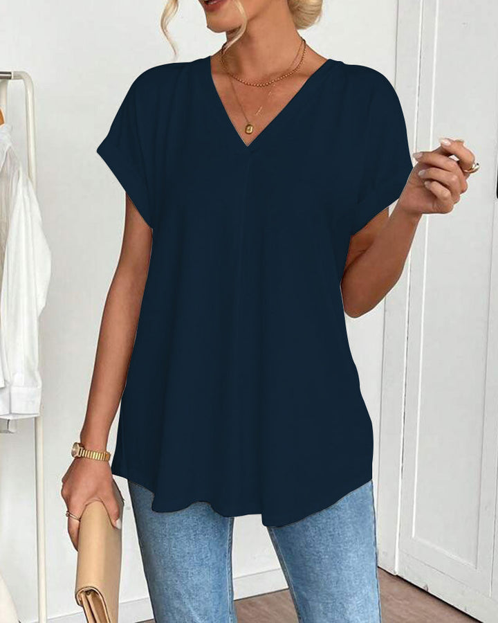 TRUDE CLASSIC SHORT-SLEEVED BLOUSE