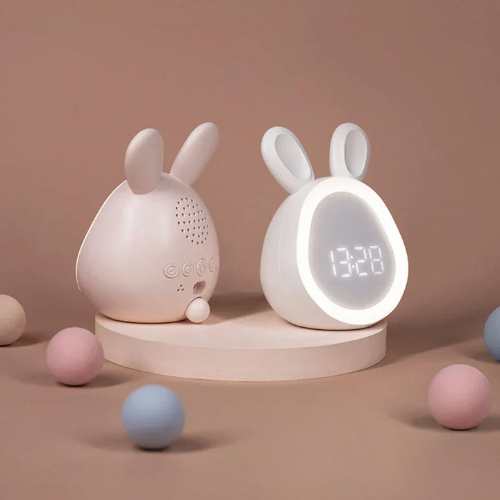 BowLift | GlowBunny – Cute Kids Alarm Clock with Night Light & Adjustable Brightness